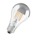 Osram Classic LED E27 Birne Fadenlampe Spiegel Silber 4W 400lm - 827 Extra Warmweiß | Ersatz Für 35W