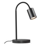 Nordlux Tischlampe Explore Metall und Ceramic Schwarz | Geeignet für 1x GU10