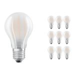 Mehrfachpackung 10x Ledvance CLASSIC LED E27 Birne Fadenlampe Matt 6.5W 806lm - 840 Kaltweiß | Ersatz für 60W