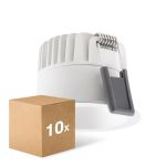 Mehrfachpackung 10x Ledvance LED  SPOT DARKLIGHT Aluminium  8W 680lm 36D - 930 Warmweiß | Ausschnitt 68mm - IP44 - Höchste Farbwiedergabe -  Dimmbar