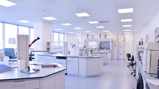 Panels in einer Rasterdecke